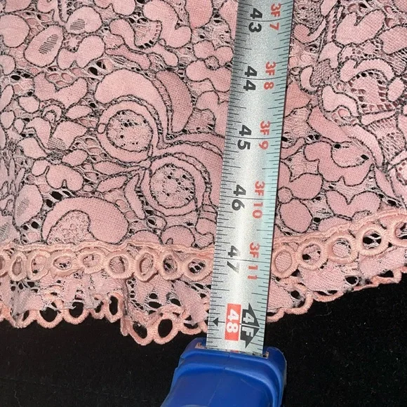 ❤️ LE Lined Maxi Dress measurements in pictures peach lace/wedding dress? - Picture 5 of 16